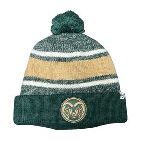 Green and Gold Knit Beanie Colorado Rams